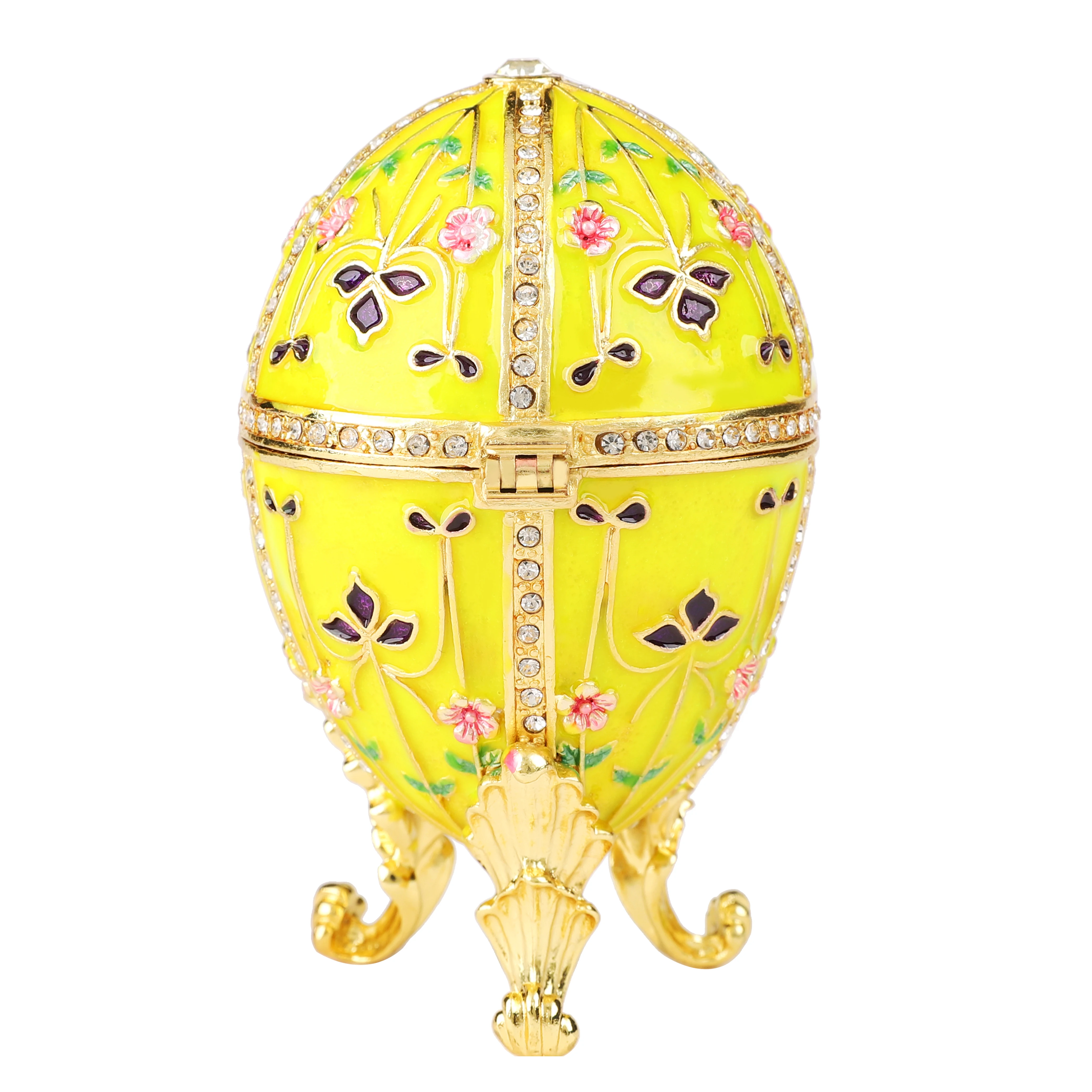 QIFU Faberge Egg Style Jewelry Trinket Box Gift for Home Decoration mini storage boxes