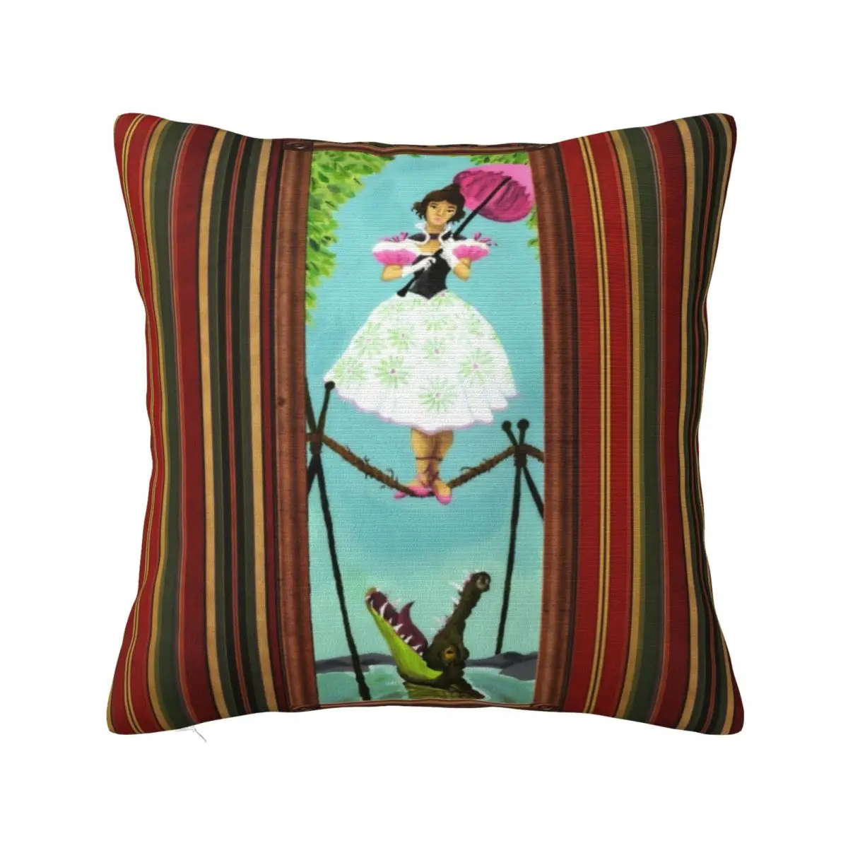 

Tightrope Girl Throw Pillow christmas ornaments 2024 Cushions