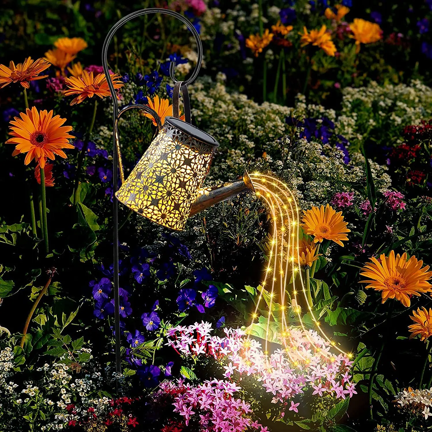 

Solar Lanterns Outdoor Hanging Waterproof Decorative star shower garden art light Decoration for Patio Yard Pathway Walkway