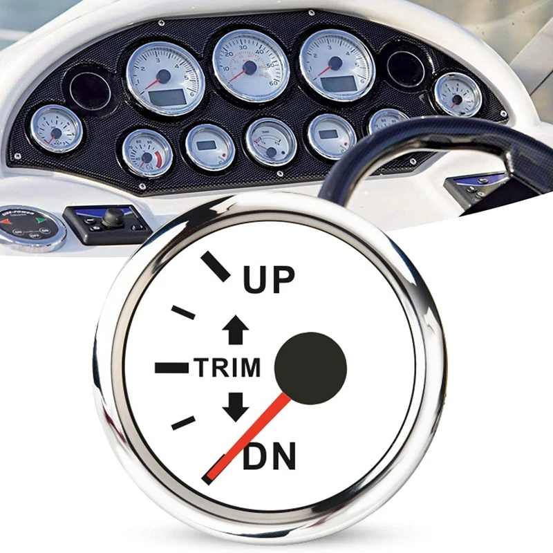 

52 мм Цифровой морской отделочный Манометр Универсальный балансировочный сигнал отделка индикатор красная подсветка с сигнализацией