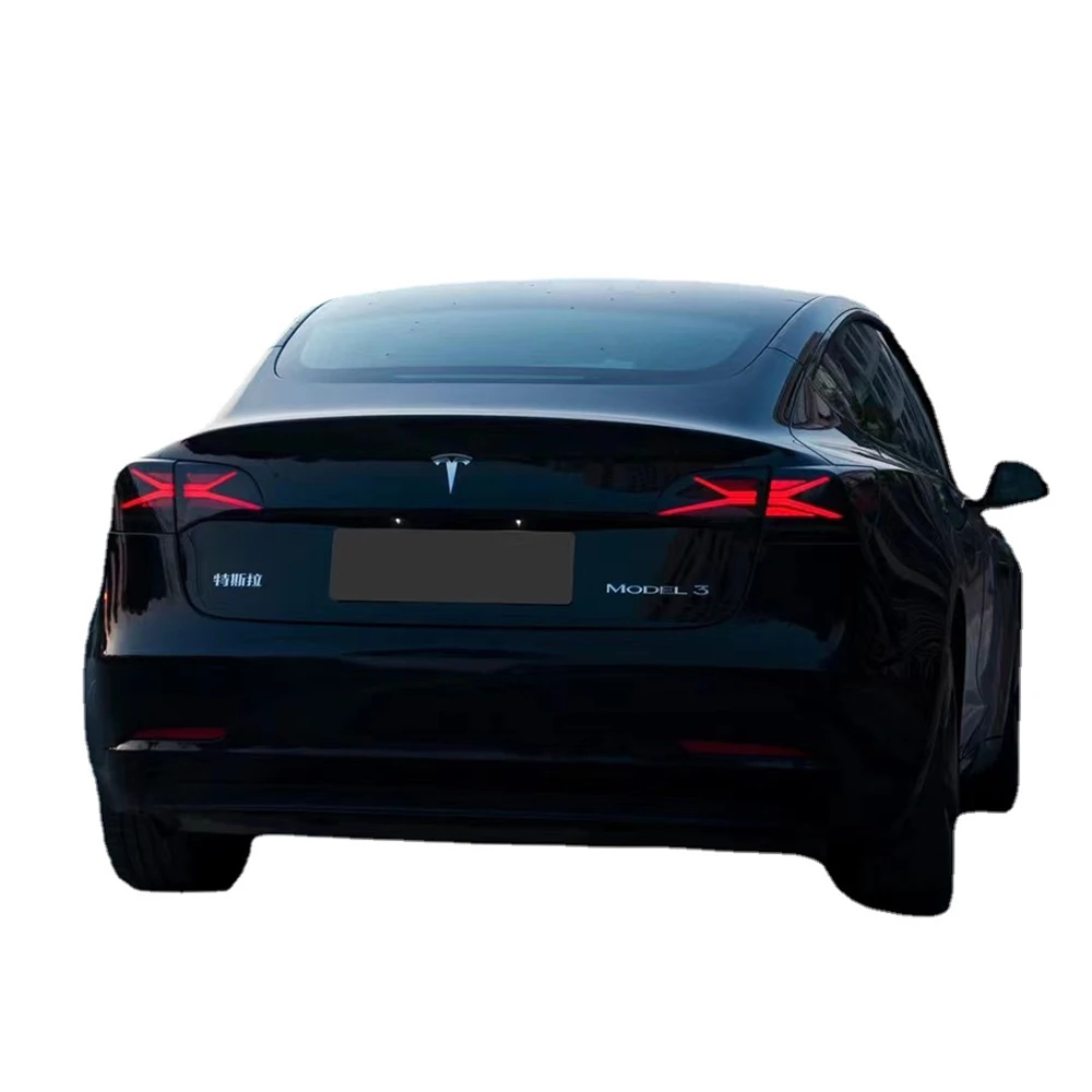 

Pair Of Car Tail Light Assembly For Tesla model 3 model Y 2017-2020 LED Brake Signal light Tuning Parts Car Rear Lamp System