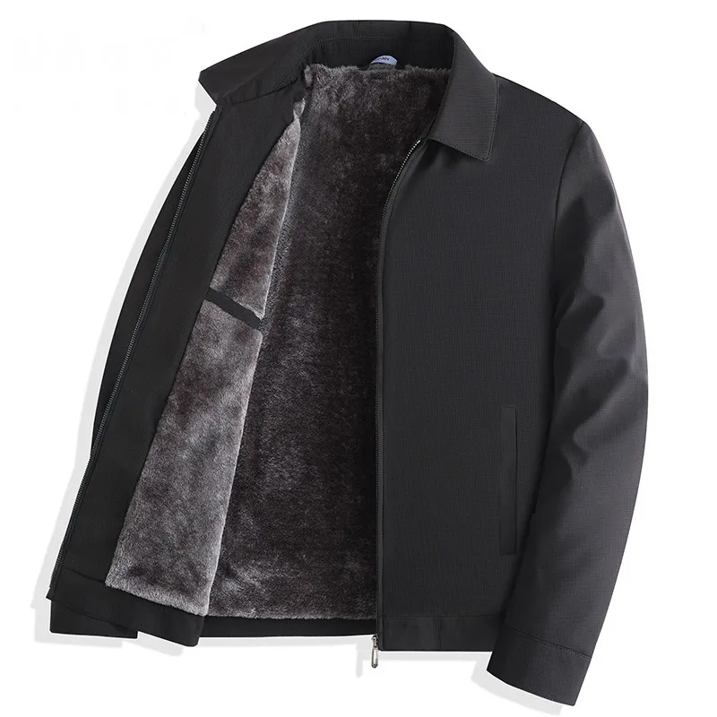 Spring Autumn KPOP Fashion Style Harajuku Slim Fit Tops Loose All Match Casual Outerwear Lapel Plush Zipper Long Sleeve Jacket