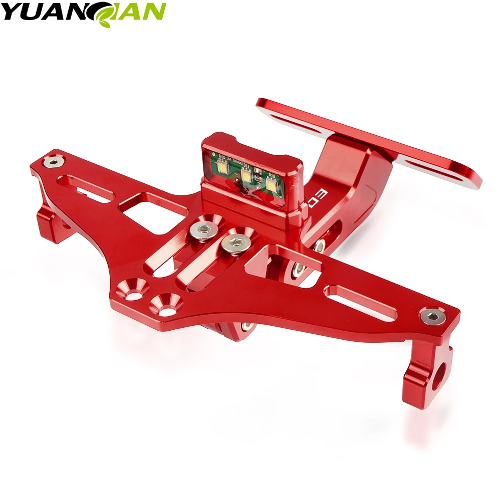 

FOR Yamaha MT-03 MT03 MT 03 2006 2007 2008 2009 2010 2011 2012 CNC Motorcycle License Number Plate Frame Holder Bracket With LED