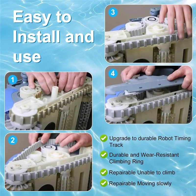 Maytronics 9985006-R2 Dolphin Long Gray Tracks 2/Pack - Foto 7