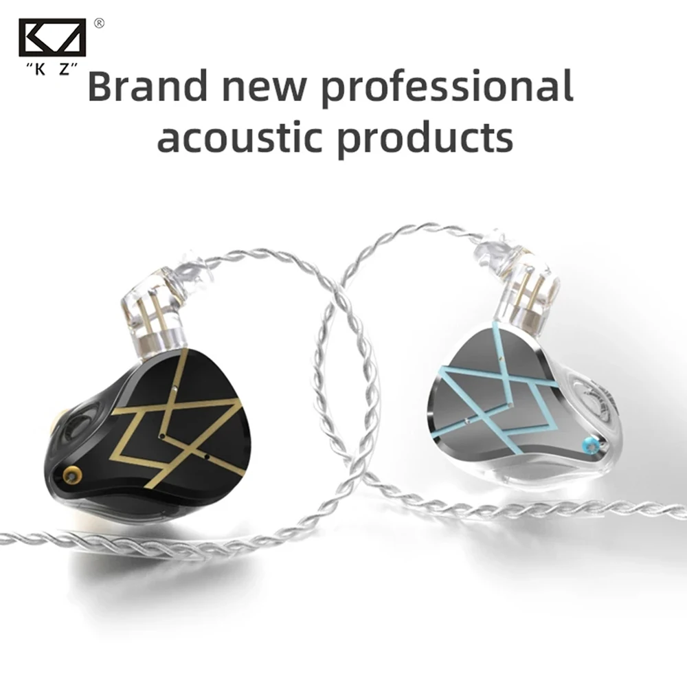 

KZ ASX Metal Wired Headphone Balance Armature 20BA HIFI Earphone With Microphone Bass Earbuds Phone Headset Detachable Cable