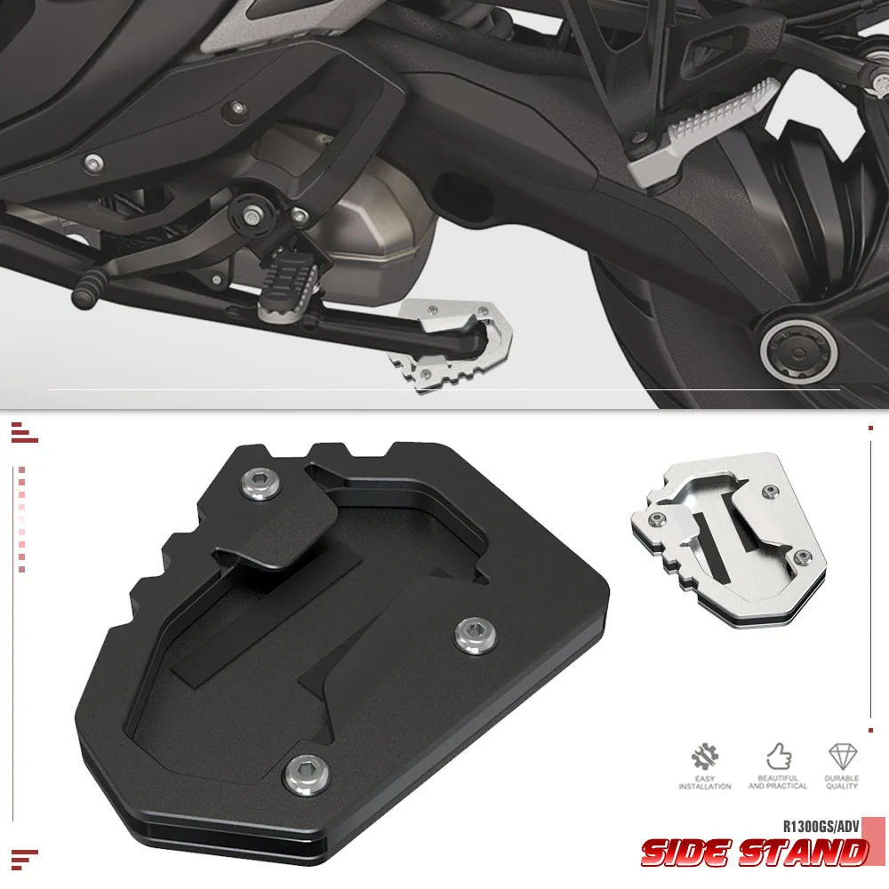 

2023 2024 R 1300 GS Kickstand Side Stand Enlarger Extension Plate Motorcycle For BMW R1300GS R1300 GS GS1300 Adv GSA Adventure