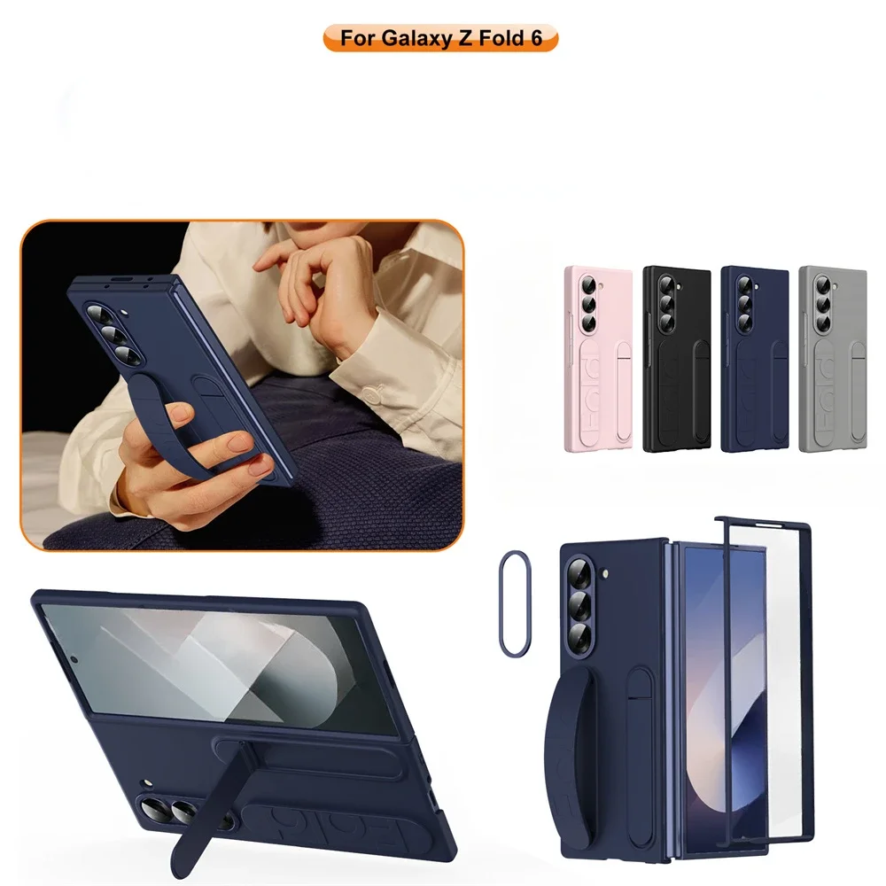 Original Standing Wrist Strap Case - Fashion Matte Color Ultra Thin Hard Cover