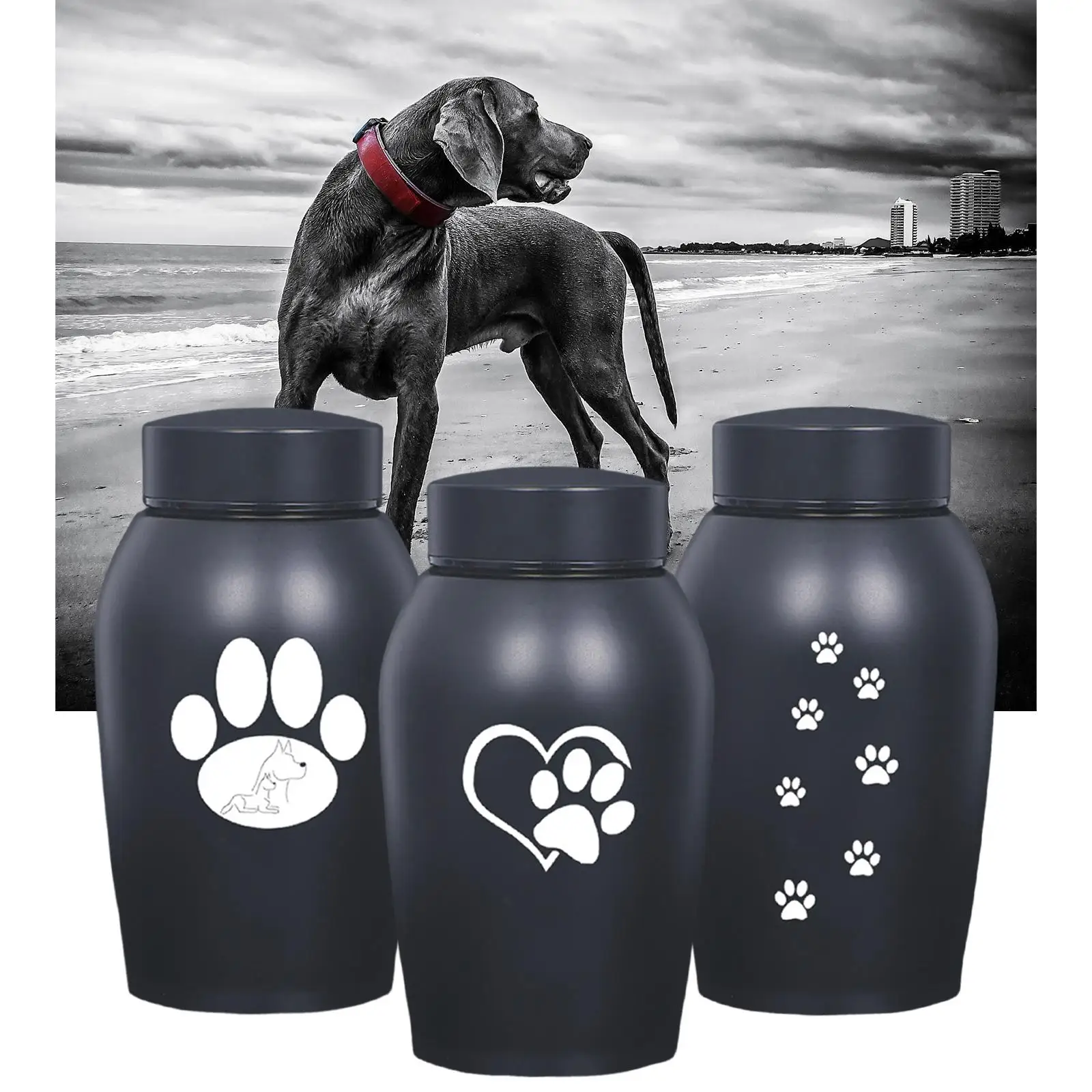 Pet Cremation Urn Pet Cremation Memorial Urn Casket Durable Keeping Precious Memories for Pets Burial Funeral Supplies