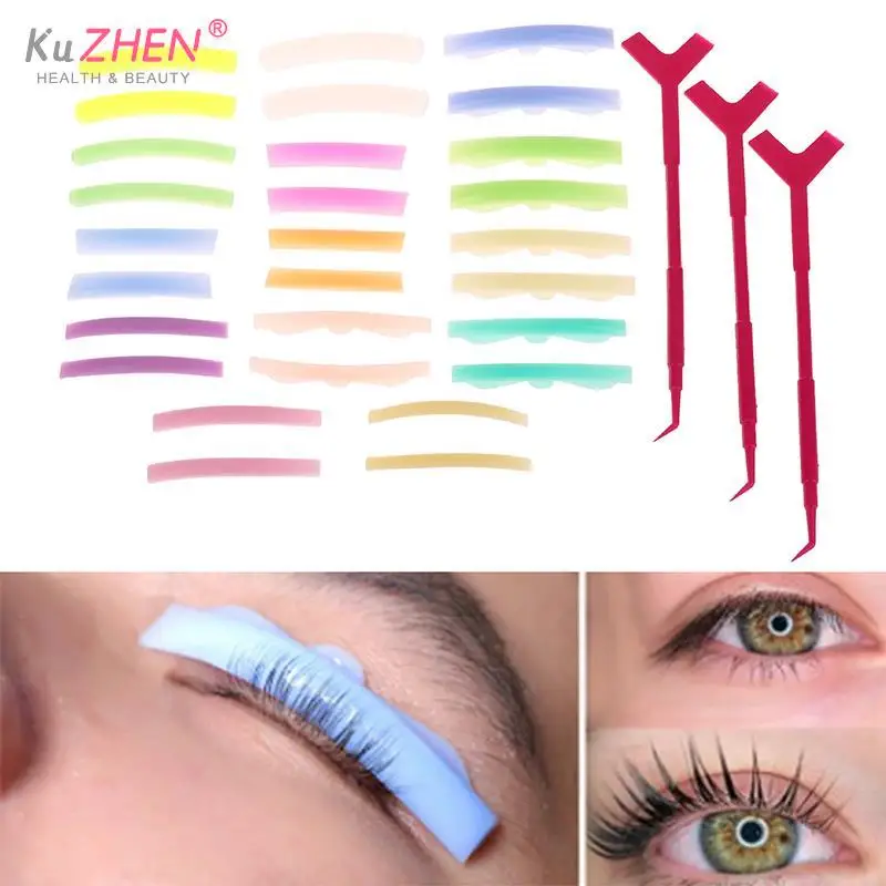 

3/5/10/14pairs Eyelash Lifting Kit Accessories Silicone Curlers Curl Pad Eyelashes Brush Clean Comb Eye Lash Extension Perm Tool