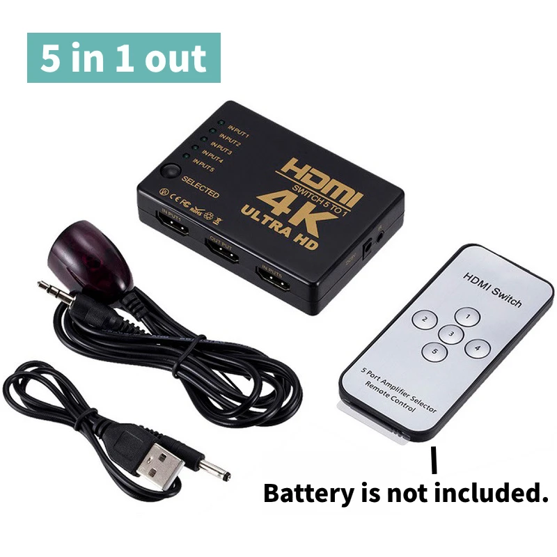 Splitter HDMI 4K 60hz, KEBENES Splitter HDMI 1 In 4 Out, Sdoppiatore HDMI Supporto HDMI 2.0 - Foto 7