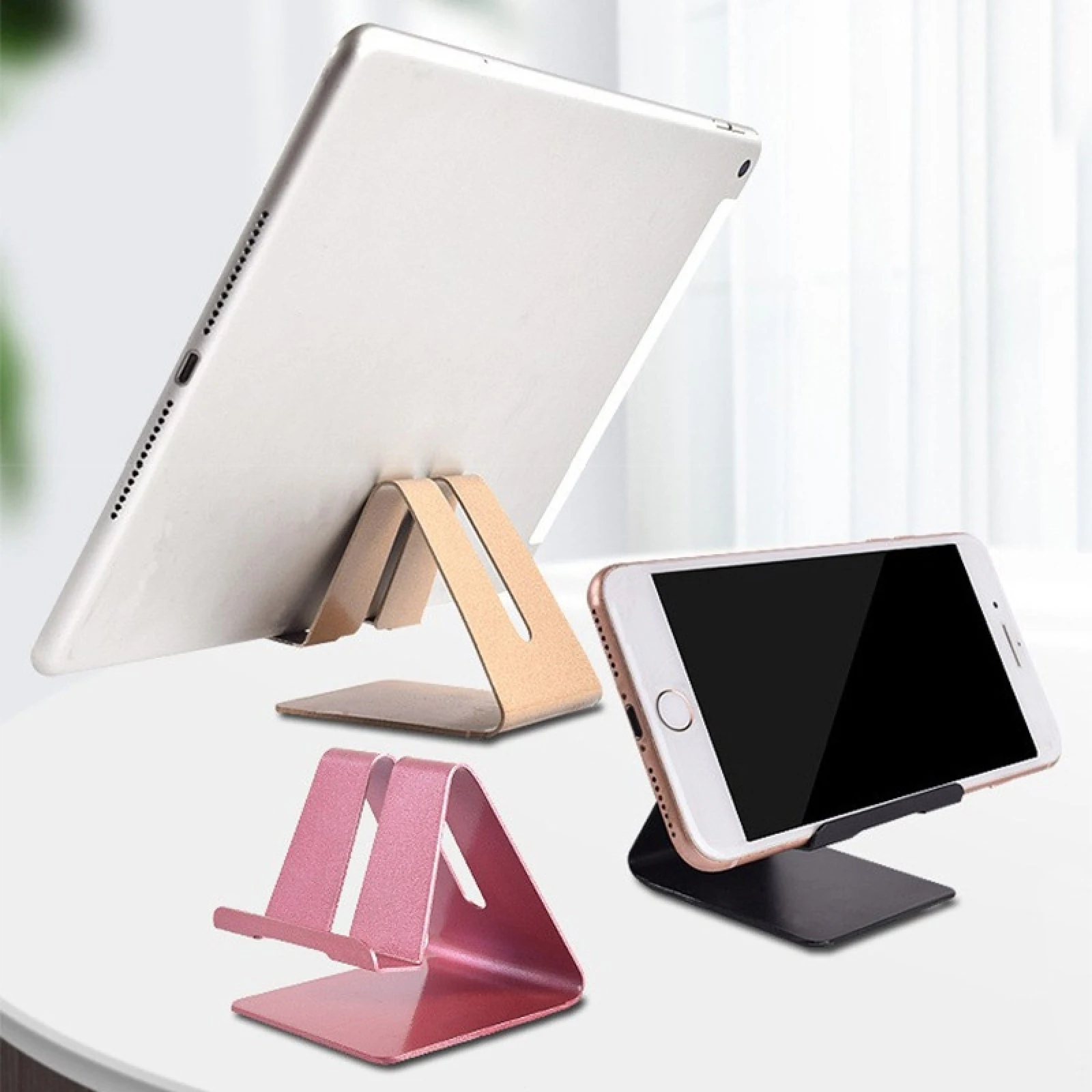 Mobile Phone Holder Portable Desktop Aluminum Alloy Lazy Tablet Phone Stand