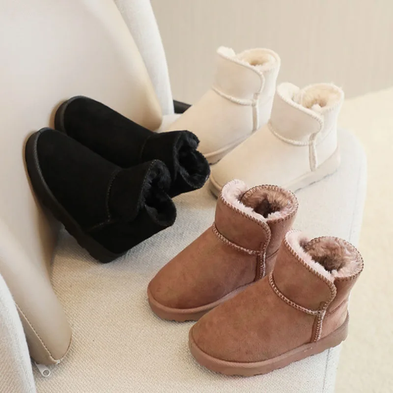 Fashion Children Casual Snow Boots Baby Boys Girls Short Boots Winter Kids Running Sport Shoes Warm Child Sneakers CSH1494