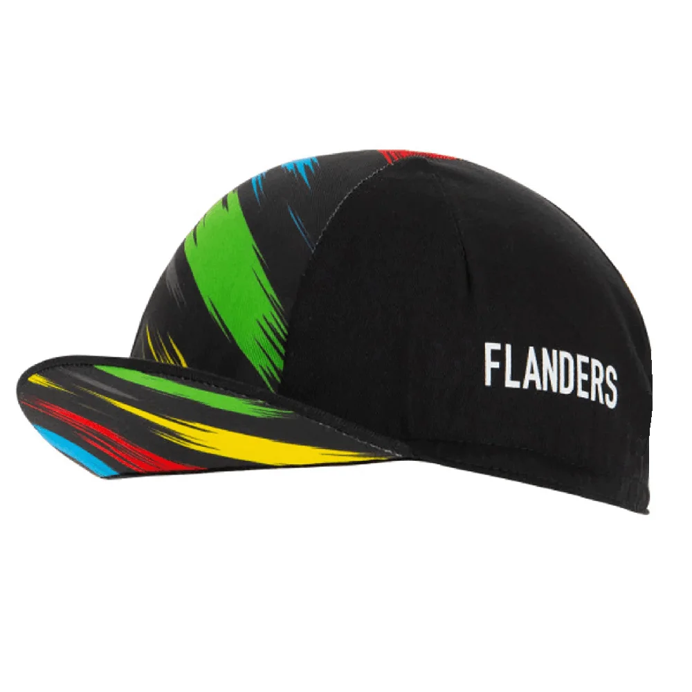 Flanders Colors Strips Cool New Classical Black Cycling Caps OSCROLLING Gorra Ciclismo Unisex