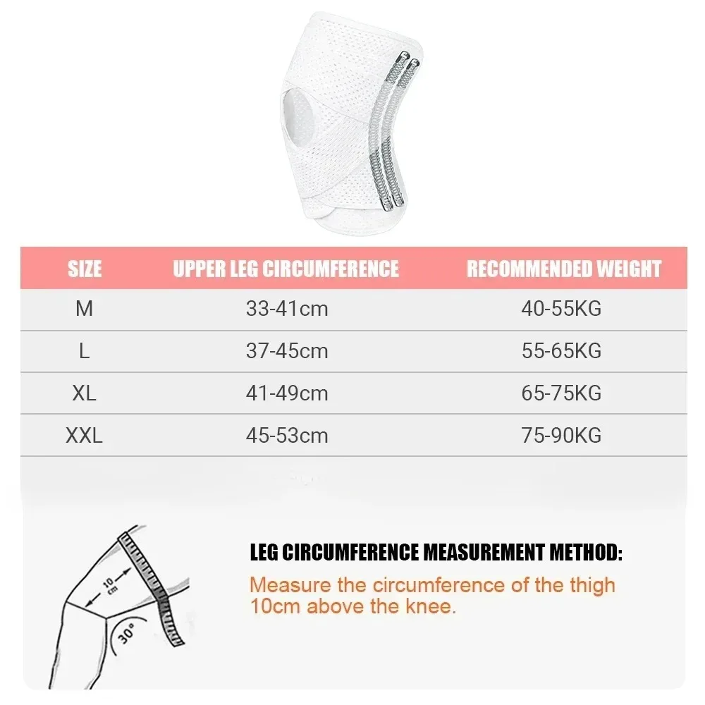 1PCS Elastic Sports Kneepad for Men Women Four Generations Joint Support Pressure Knee Pads Fitness Brace Protector