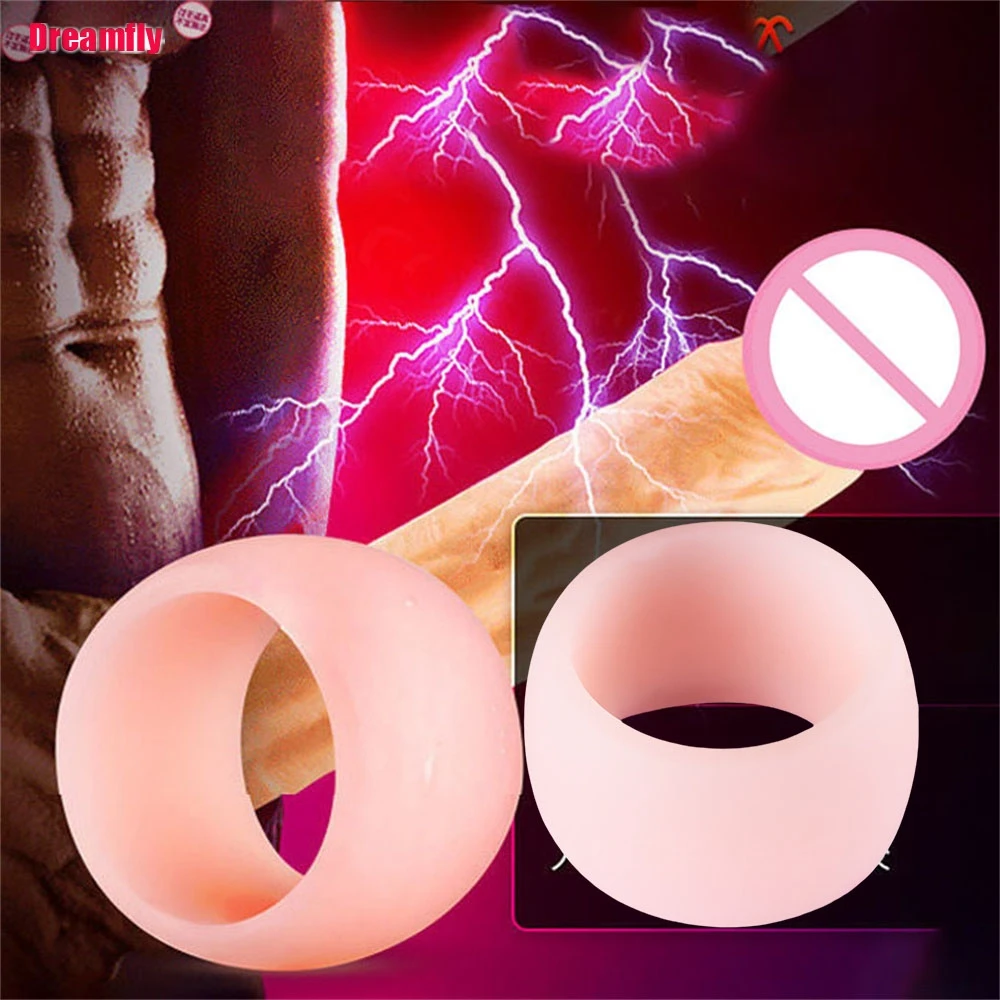 Penis ring 2PCS Multifunction Foreskin Correction Penis Rings Delay Ejaculation Male Chastity Device Screw Shape Cock Ring Sex Toys for Men