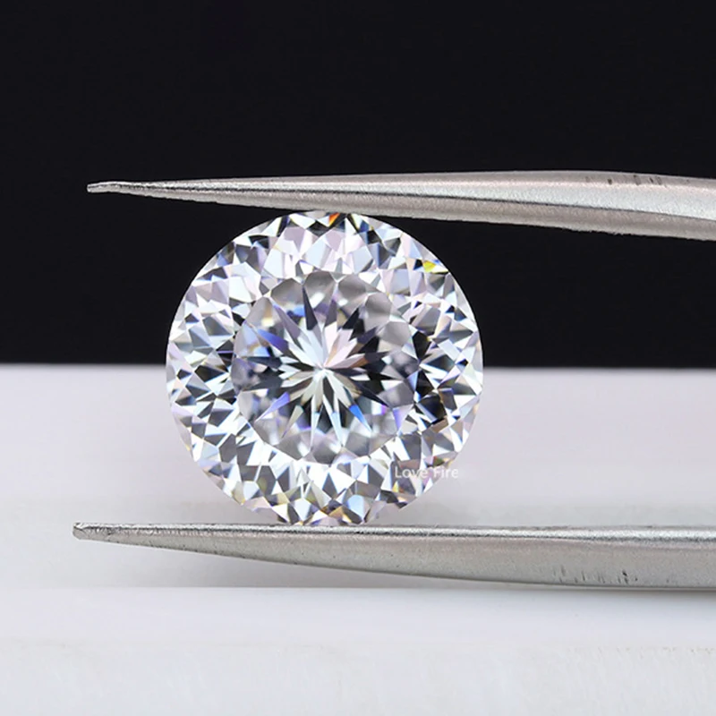 [0.1-30CT] 100 Facet Bird Cut D Color FL Clarity Russian 3EX Cut Moissanite Loose Stone Certified GRA Moissanite loose moissanite stones