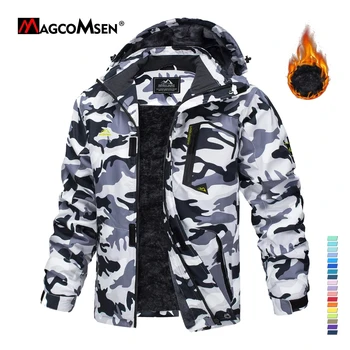 MAGCOMSEN Waterproof Fleece Hooded Ski Jacket 1