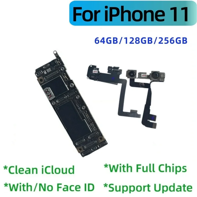 100% 잠금 해제 메인보드 iPhone 11 Pro Max용 iCloud 청소(얼굴 ID 포함) 작동 마더보드 지원 iOS 업데이트 로직 보드 플레이트