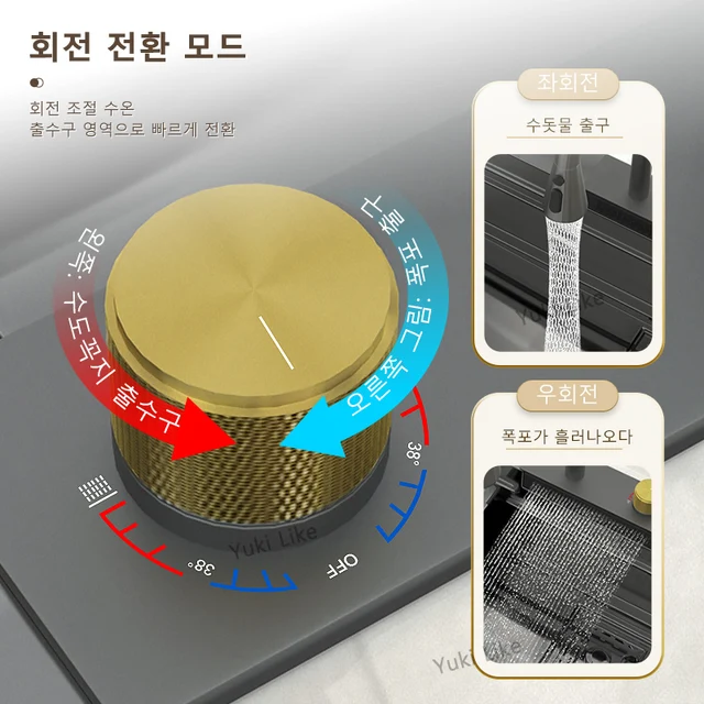 대형 싱크대로 부엌을 도와주는 실용적인 제품