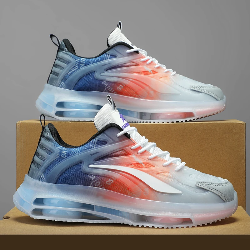 Men's Breathable Mesh Sneakers - Summer Lightweight Running Shoes with Cushioning Anti-Slip Sole, Low-Top Lace Design for Gym, Jogging and Casual Wear, Modern Sports Men's Breathable Mesh Sneakers - Summer Lightweight Running Shoes with Cushioned Cushioning Anti-Slip Sole, Low-Top Lace Design for Gym, Jogging and Casual Wear for Modern Sports