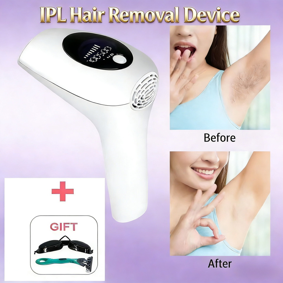  Professional Permanent Laser Depilator IPL Hair Removal for Whole Body, Depilator Remover Permanent Women Home Use Devices 