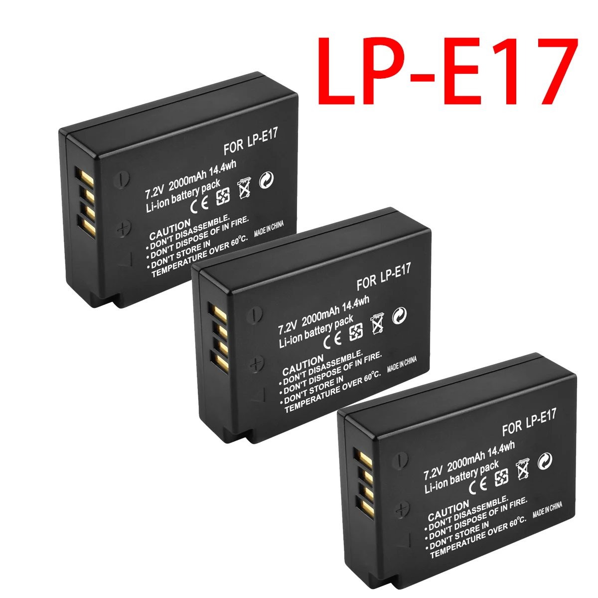 Camera Battery LPE17 LP-E17 + LCD USB Dual Charger for Canon EOS 200D M3 M6 750D 760D T6i T6s 800D 8000D Kiss X8i Cameras