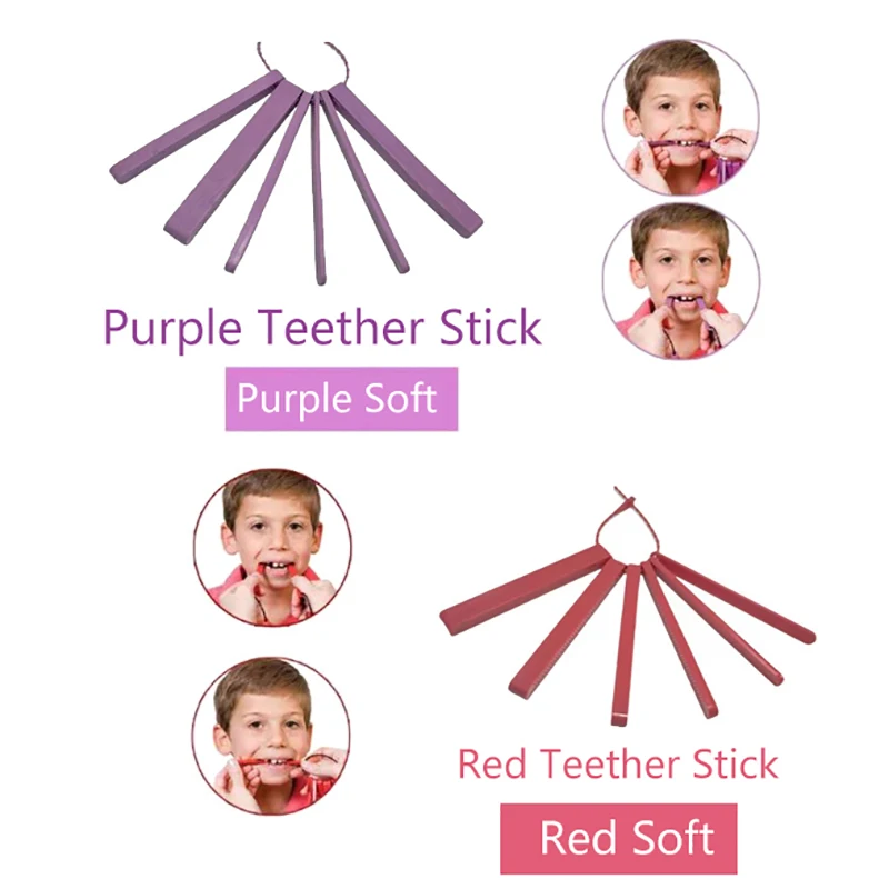 6Pcs/Set Speech Therapy Chewing Teether for Kids Adult Oral Motor Mandible Bite Force Trainer Autism Sensory Speech Therapy speech therapy teeth massager
