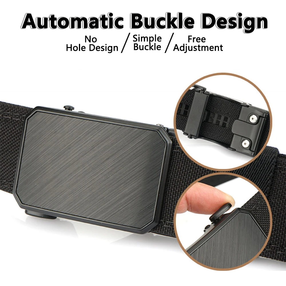 TUSHI New Hard Tactical Belt for Men 1100D Nylon Sturdy Metal Buckle Gun Belt Military Belt Outdoor Girdle IPSC Accessories Male
