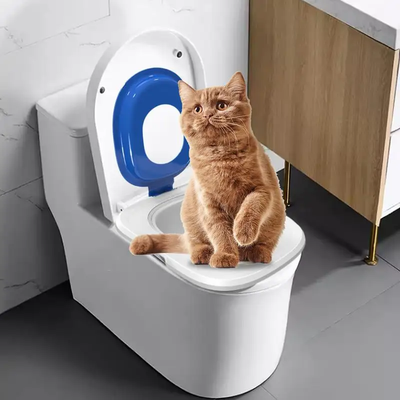 ABS Cat Toilet Training Kit Reusable Puppy Cat Litter Mat Toilet Trainer Pets Cleaning Cats Training Product
