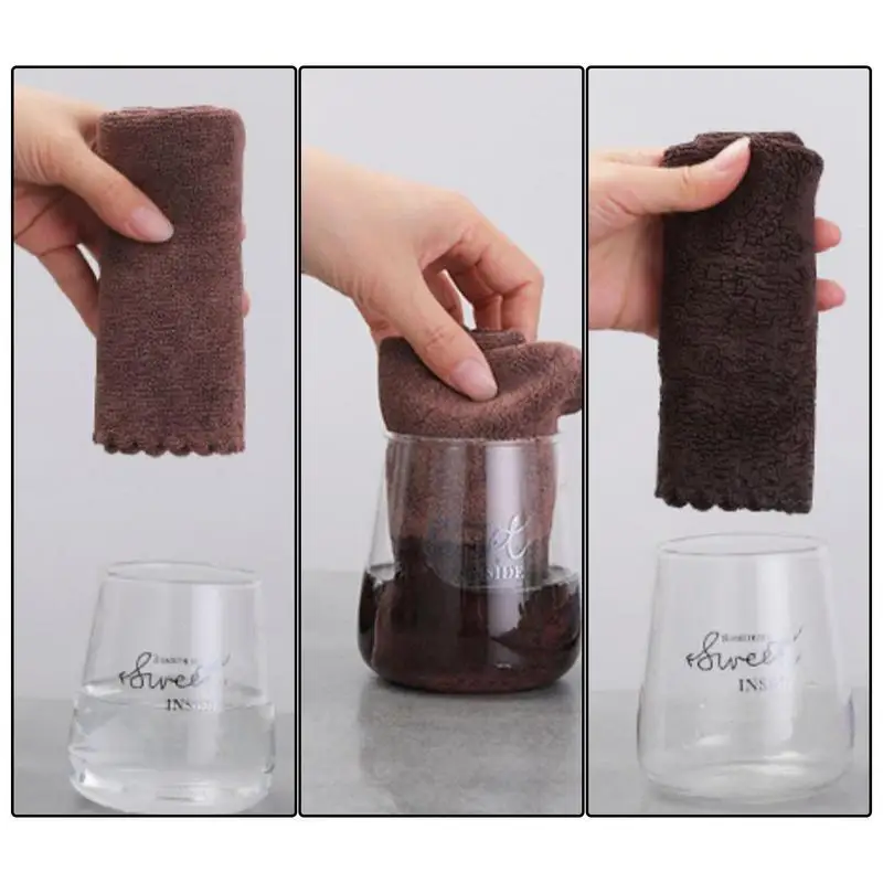 Tea towel Tea Towel Cleaning Cloth Tea Mat Thickened Absorbent Rag Wipe Soft Cotton Kitchen Household Towel Kung Fu Accessories