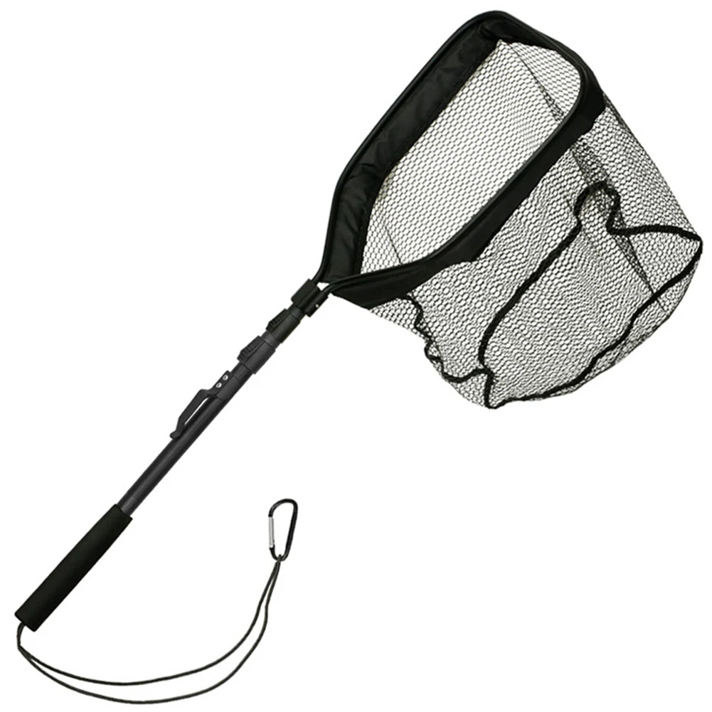 Portable Fishing Net Aluminum Folding Fishing Landing Net Trap Mesh Tackle  Gear for Fisherman Angler Fish Tool - AliExpress
