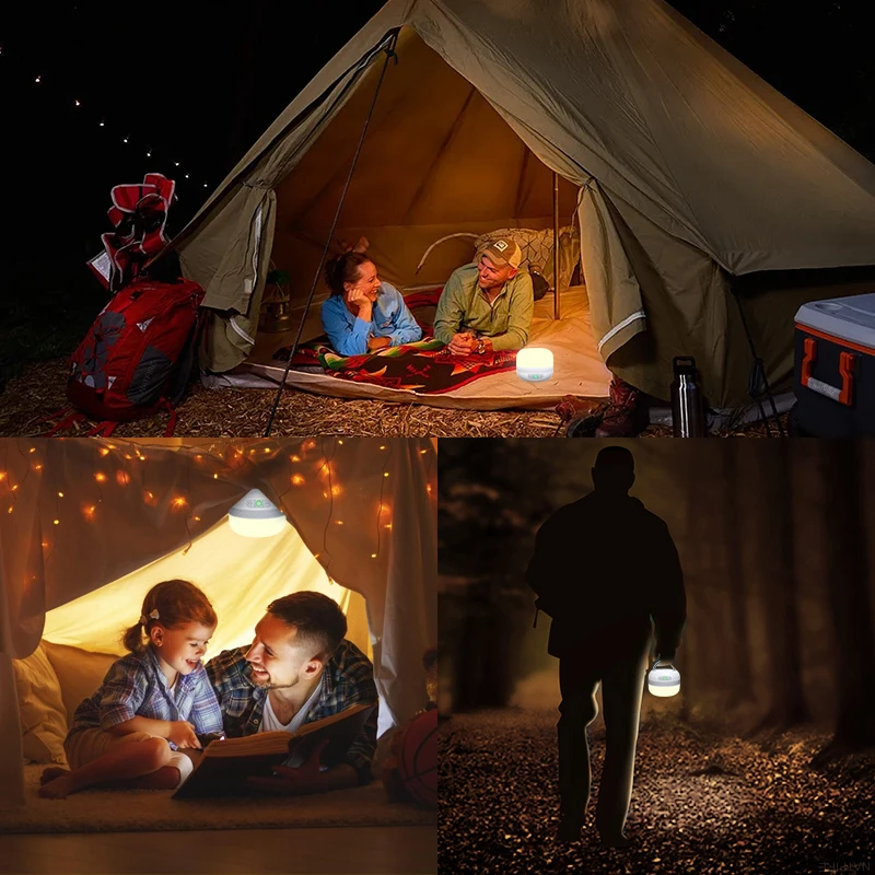 NATFIRE LV10 Rechargeable LED Camping Lantern Up to 230 Hours Camping Lighting Fixture Portable Emergency Light with Magnet Base