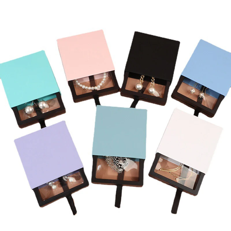 

12Pcs Container Packaging Drawer Box Holder Jewelry Display Gifts Weddding Ring Bracelets Brooch Necklace Party Packaging Boxes