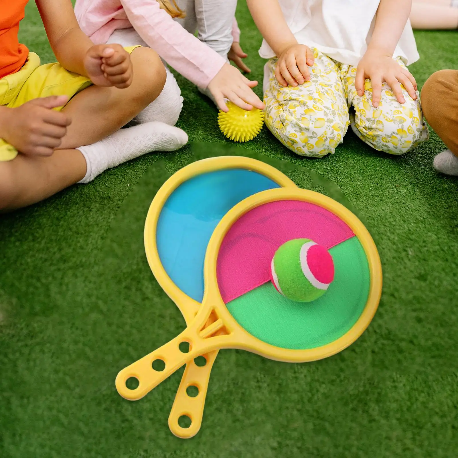 Mini Paddle Catch Ball Game Racket Set, Beach Toys Toss and Catch Ball Parent