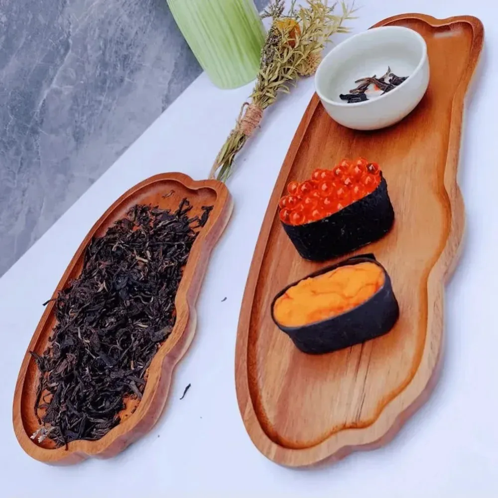 Japanese-style wooden coffee trays, Acacia wooden trays,fruit trays, desserts, candies,perfect for restaurants,bars, parties