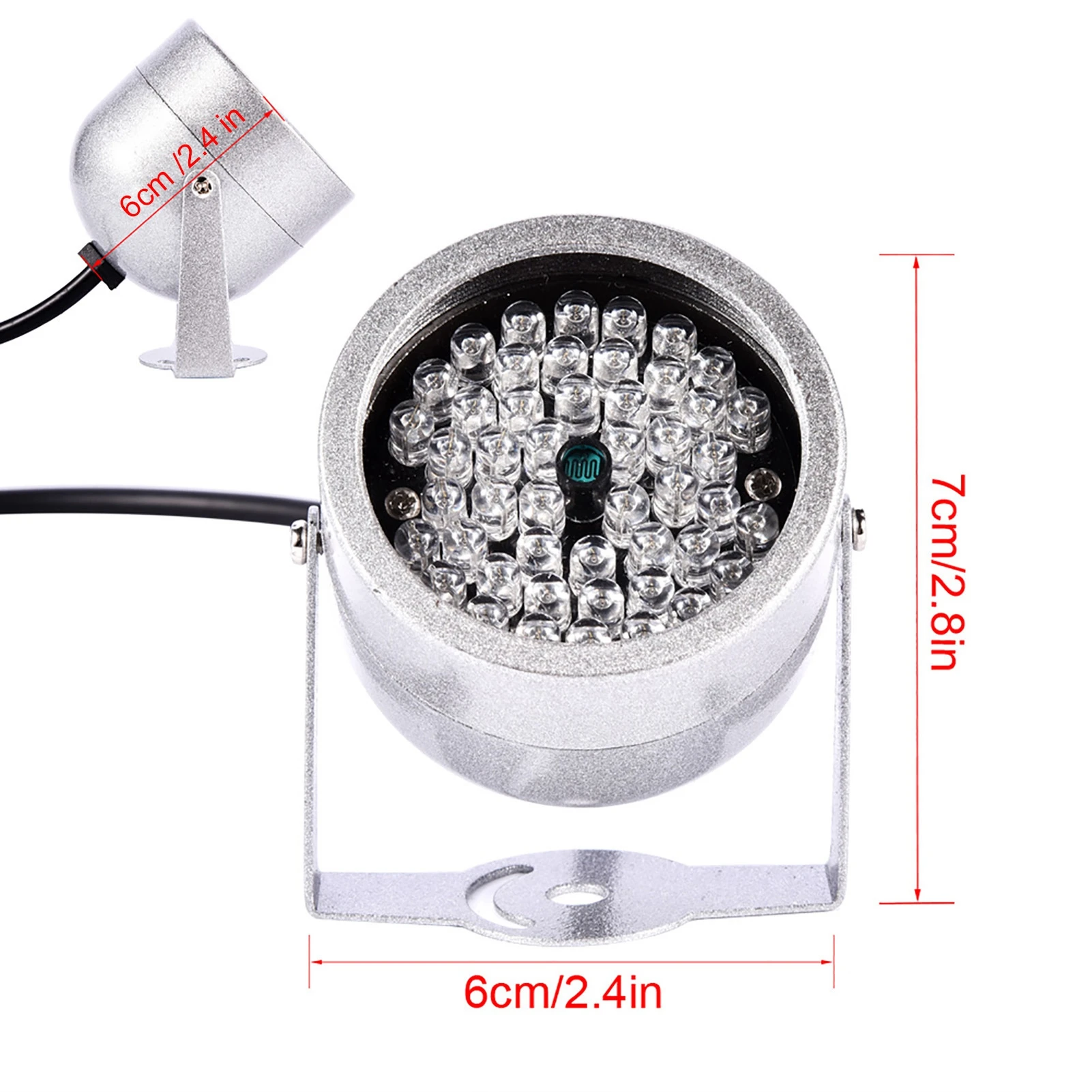 48 Led Ir Illuminator Verlichting Waterdichte Infrarood Nachtzicht Licht Voor Veiligheid Cctv Camera.