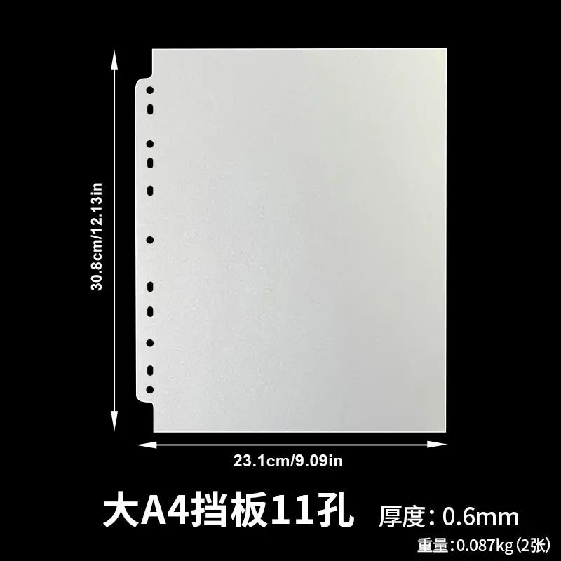 SINGBA 10pcs Clear Sheets Sleeve Acid free-No CPP loose-leaf Pages for A5/A4 Binder 4/ 9grid Pocket 3inch Photocard Protector - Image 10
