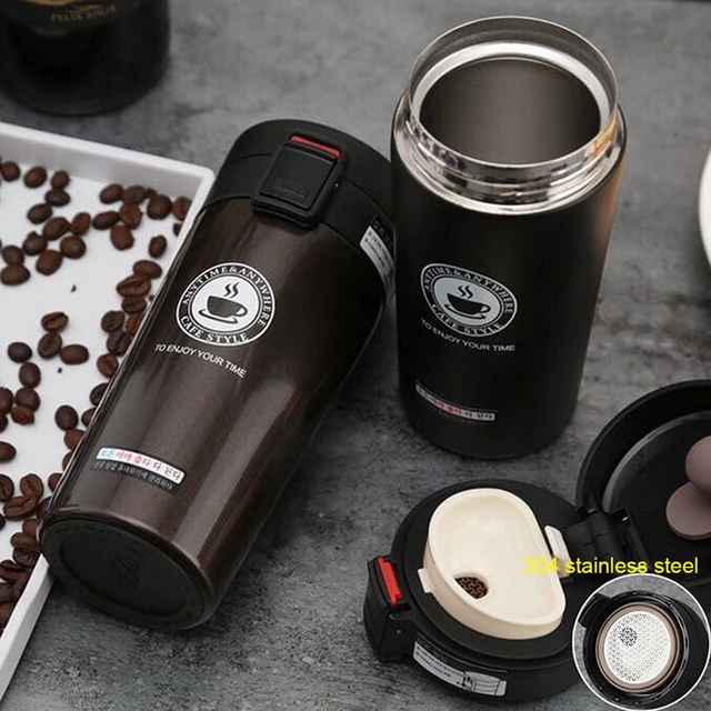 Hot Fashion 380ml Stainless Steel Coffee Mugs Insulated Water Bottle Tumbler  Thermos Cup Vacuum Flask Premium Travel Coffee Mug - AliExpress