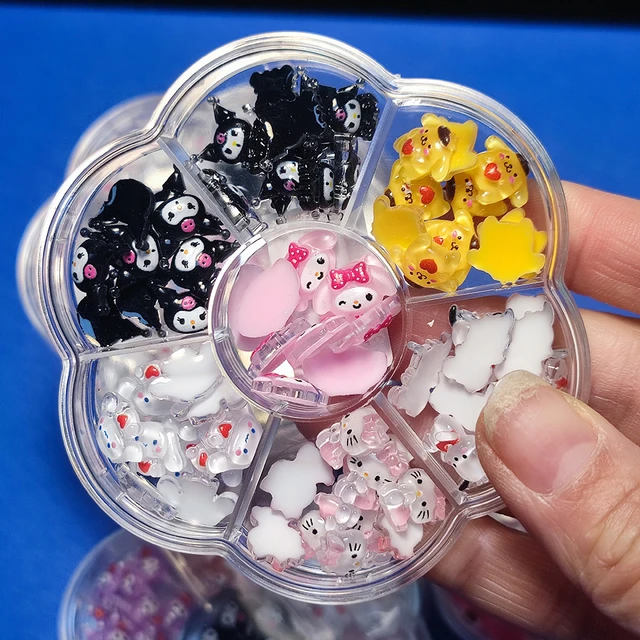 70PCS Cartoon Kuromi Nail Charms Kawaii Accessories Cute 3D