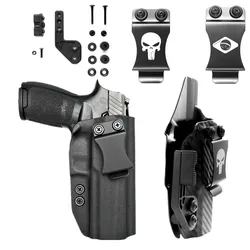 kydex Internal Iwb Holster For Sig Sauer M17 P320 Full Size 9mm Charger Port Mag Magazine Metal Clip Flap Claw Accessories
