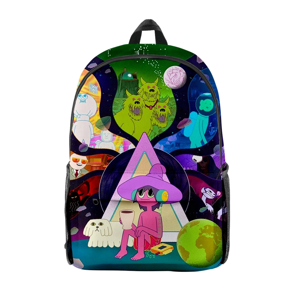 Popular The Midnight Gospel pupil Bookbag Notebook Backpacks 3D Print Oxford Waterproof Boys/Girls Fashion Travel Backpacks