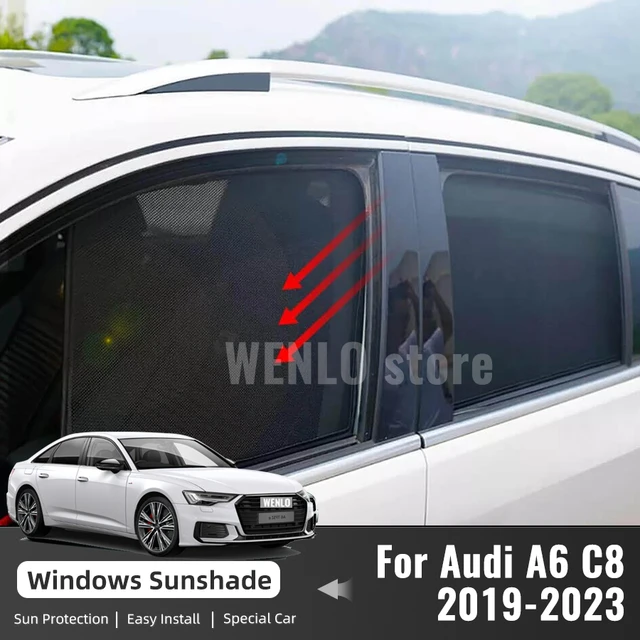 Für Audi A6 C8 Limousine 2019-2023 Seite Fenster Sonnenschutz Visier Auto  Sonnenschirm Vorne Heckscheibe Abdeckung Vorhänge schild Zubehör -  AliExpress