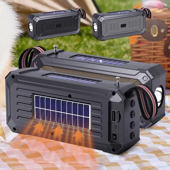 Solar Bluetooth Speaker with Flashlight 1