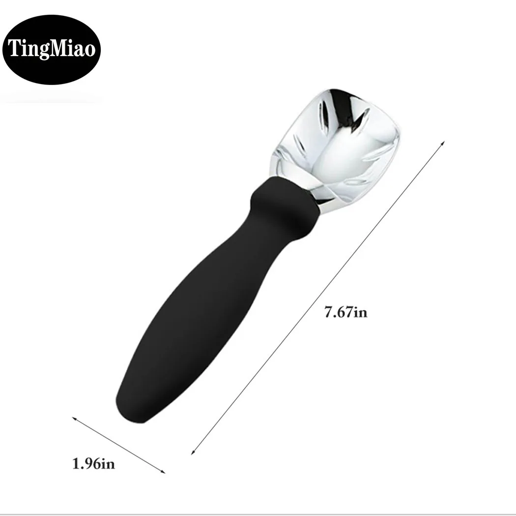 Heavy duty ice cream scoop ice cream scoop non slip alloy fruit spoon home kitchen accessories