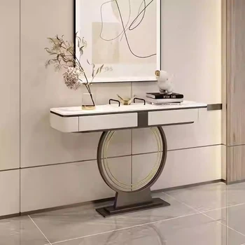 Consolle di lusso italiano Consolle da ingresso per soggiorno estetico moderno con contenitore Mobili Stoliki Do Salonu alla moda
