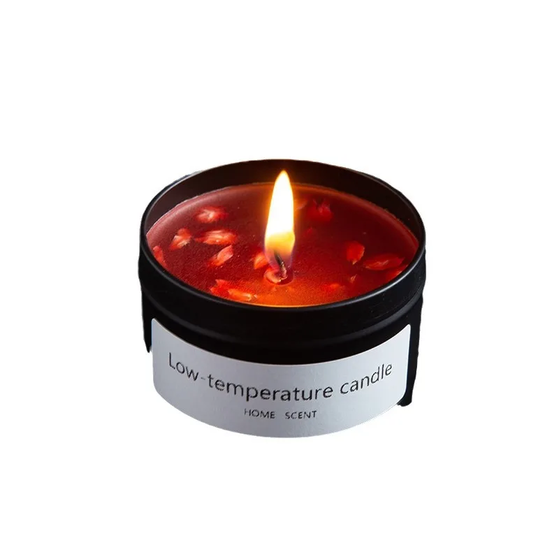 Sexy Low Temperature Candles Canned Petals Gilding40DegreesmPeony Rose Wax Drip Adult Sex Training Props