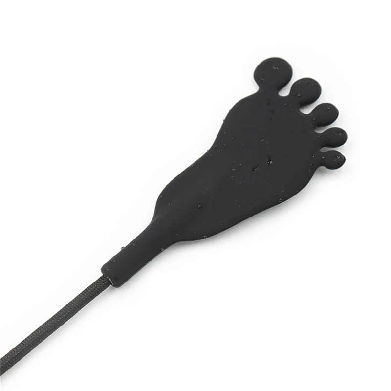 47CM Riding Crop Silicagel PU Leather Whip Crops Equestrianism Horse Whips Flogger Paddle for Horse 6