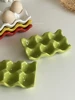 Beautiful 6 Compartments Ceramic Egg Tray Home Refrigerator Egg Storage Tray Creative Home Storage Moisture-proof Egg Tray 3