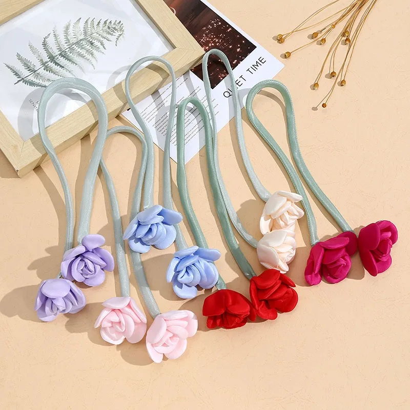 5 Teile/los Handgemachte Künstliche Blume Multi Farben Rose Für DIY Haar Kleidung Dekoration Taschen Kleid Stirnband Decor Zubehör