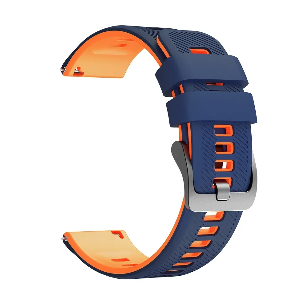 Enhanced Silicone Sports Watch Strap - 22mm, Unisex Bracelet Replacement